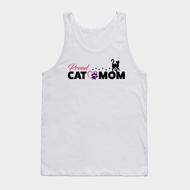 Proud Cat Mom Tank Top by ferinefire